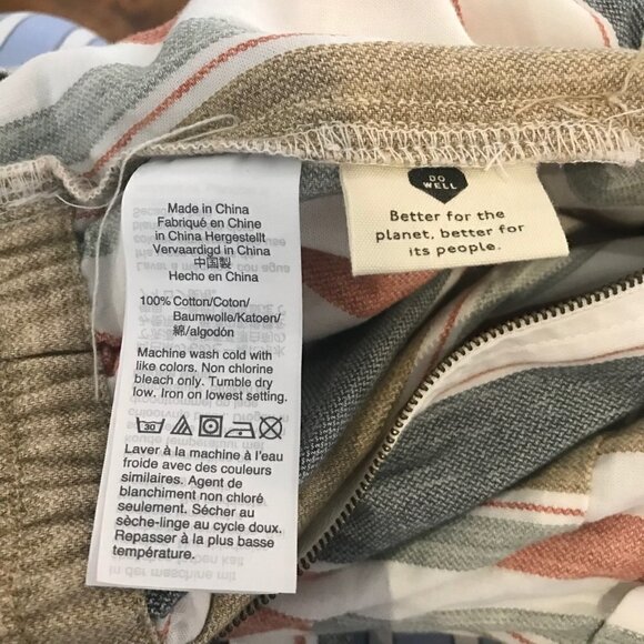 Madewell striped zip up Jumpsuit - Picture 9 of 9